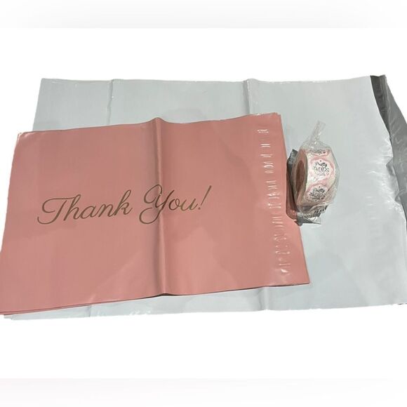 Shipping Bundle 525 Piece Polymailer Stickers Mailer Pink #11 - Picture 1 of 4
